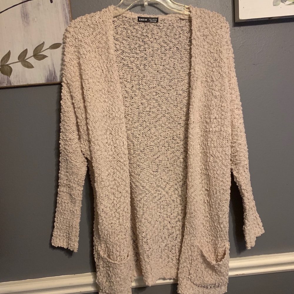 Shein popcorn cardigan (cream)